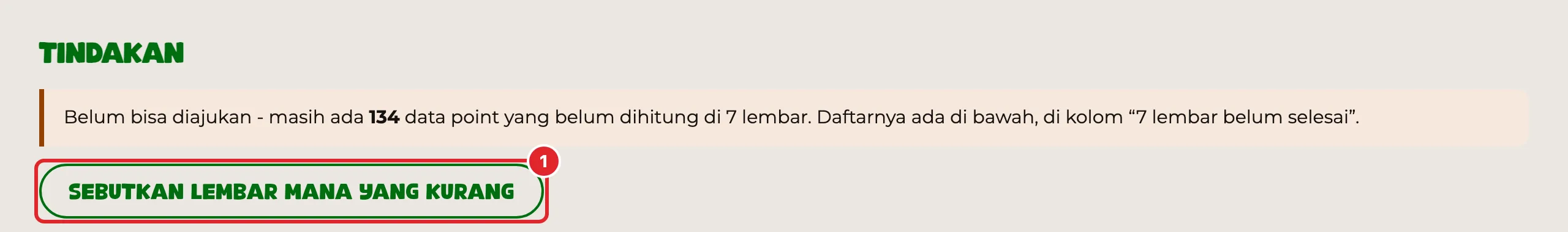 Di bagian Tindakan :